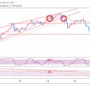 btc 상승쐐기형 ▶ 붕괴 - 하락다이버전스 이미지