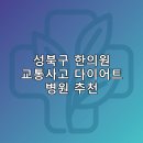 성북구 한의원 교통사고 다이어트 체중관리 추나 난청이명 5곳후기 TOP5 잘하는곳