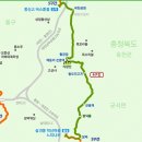 대전둘레산길 4코스 지도(식장산길) 이미지