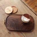 다용도 나무 트레이 제작 | 밋밋한 우리집 식탁, 감성 한 스푼 더하기! 감성모먼트 월넛/체리 T포인트 황동 트레이 ✨