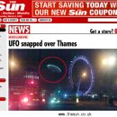 런던 시내 한 복판에서 촬영된 '초선명 UFO' 이미지
