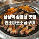 마포구이 | 강남구 삼성역 삼겹살 회식 맛집 마포소금구이 방문후기