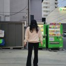 글로벌스토어 | 슈퍼 하이라이즈 플레어드 팬츠 아시안핏 30인치 일본스토어 구매 후기 6개월 사용 글로벌핏과 비교 여행룩