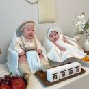 쌍둥이과일 | 미소테이블 내돈내산 쌍둥이 백일 촬영 후기 (목 못 가누는 아기, 큰 테이블 없을 때)