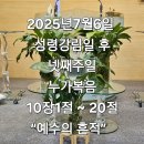 2025년 7월 6일 성령강림일 후 넷째주일 예배 이미지