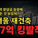 8억 분담금에 압구정, 대치, 반포, 잠실, 여의도 등 서울 재건축 뒤집혔다/유재성의 부동산 이미지