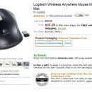 [아마존] Logitech Anywhere Mouse MX 블루투스 무선 마우스 $35.99 이미지