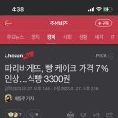 파리바게뜨, 빵·케이크 가격 7% 인상…식빵 3300원 이미지