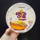 편의점신상컵라면 삼양 탱글 갈릭오일 파스타 큰컵 후기