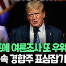 [뉴스쏙] 해리스, 트럼프에 또 앞섰다…컨벤션 효과 &#39;톡톡&#39;｜&#34;해리스 43% vs 트럼프 42%&#34;…여론조사 박빙｜ 이미지