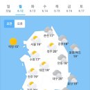 ＜오늘의 날씨 🌞☔️☃️＞ 2023년 6월 12일 월요일 이미지