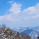 태백산맥의 춘설 이미지