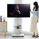 (주)삼성도장 | 이동식 무타공 티비스탠드 후기 | 삼성 LG 대형TV 호환 이동형 거치대 장단점 총정리