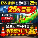 신성산업 | ESS 관련주 신성이엔지 25% 급등 모르고 투자하면 위험합니다