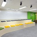 장기중학교 - 세종특별자치시 | [시공후기] 현대큐비클 엠보드로 완성한 김포 장기중학교 토론마당! 감각적인 학교 인테리어