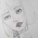 인물화 데생드로잉 이미지