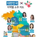 지역별 소주 지도 이미지