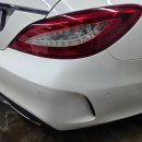 ㈜번창자동차공업사 | 역삼동 판금도색 벤츠 CLS 400 뒤범퍼 복원, 테헤란아이파크 단골 고객의 재방문 수리
