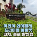 하와이 와이켈레 프리미엄 아울렛 코치 폴로 할인 쿠폰 / 무지개식당 노랑식당 후기