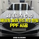 일산 제네시스 G90 신차패키지 - 제네시스 부띠끄 전용 필름 제네핏 솔라가드 A3 썬팅 틴팅, PPF 튜닝 시공