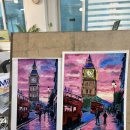 풍경을 담은 아크릴화 이미지