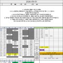 26년 9월 1일 배치표(수정) 이미지