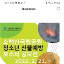 소백산국립공원북부사무소청소년산불예방포스터공모전 이미지