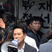 핸드볼경기장 진입 실패한 유승민 대한체육회장
