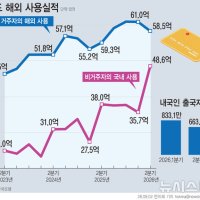 [그래픽] 외국인 지갑 열렸다…한국서 카드 사용 사상 최대