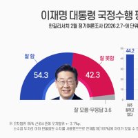 李대통령 지지율 54.3%…PK·중도층도 과반 지지 [쿠키뉴스 여론조사]