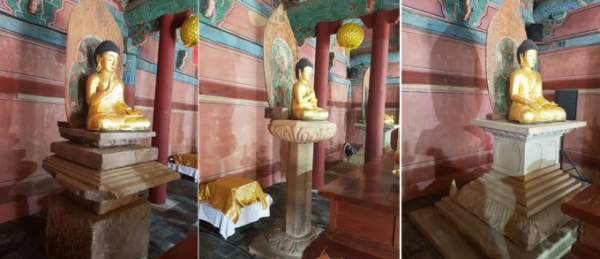 국보 제58호 [청양 장곡사 철조약사여래좌상 및 석조대좌]