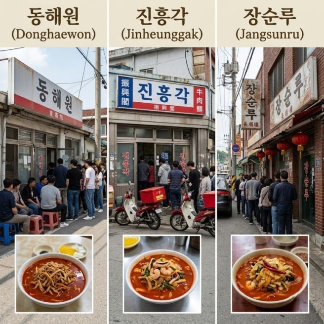 공주 3대 짬뽕 총정리, 처음 간다면 동해원·진흥각·장순루 어디?