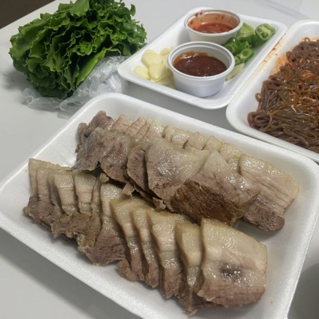 예산 덕산 스플라스 리솜 주변 맛집 내포왕족발보쌈 포장 후기