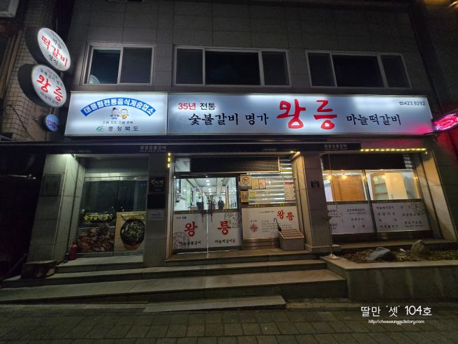 단양 왕릉숯불갈비: 35년 전통의 마늘돼지갈비, 단양 터미널 근처 대물림 맛집 후기