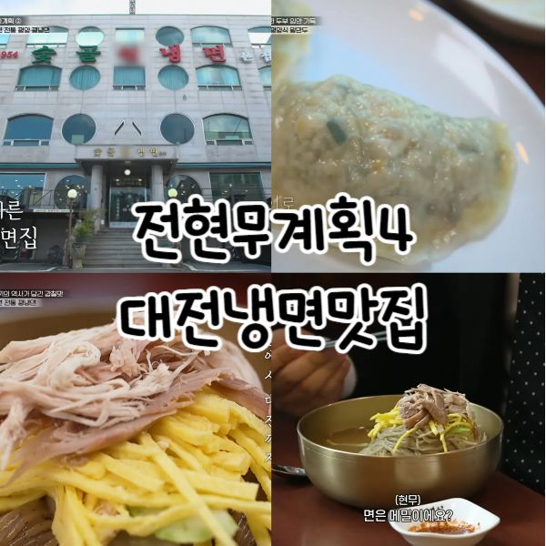 전현무계획4 대전맛집 숯골원조냉면 영업시간 메뉴 주차장 꿩냉면