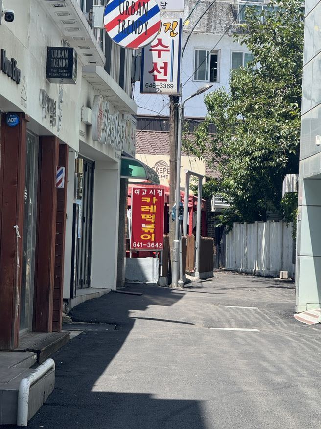 강릉맛집 여고시절 카레떡볶이 진한 카레맛의 꾸덕한 떡볶이와 튀김 범벅