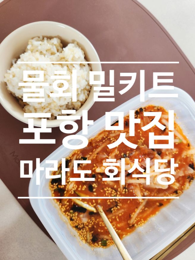 여름 별미 추천 물회 밀키트 택배 가능한 포항 맛집 마라도 회식당