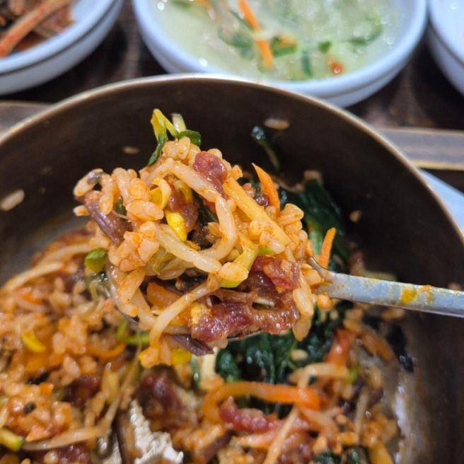 전주 택시기사 추천맛집 육회비빔밥 가족회관