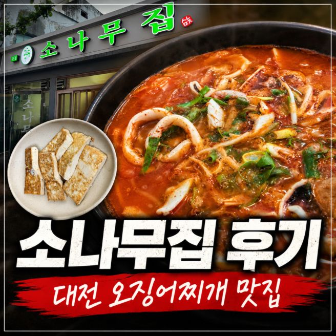 대전 소나무집 후기｜오징어찌개에 칼국수면사리까지 넣어 먹는 대흥동 노포 맛집