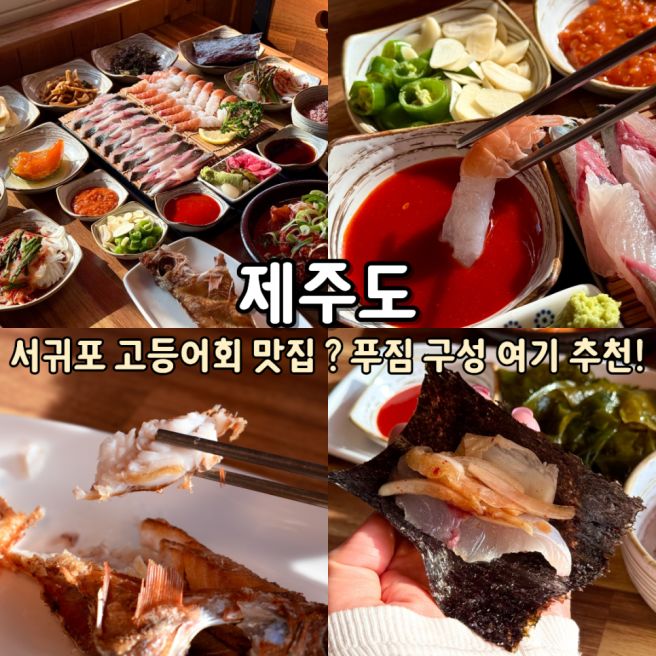 제주 서귀포 고등어회 만선식당 가성비 횟집 모슬포항 근처 맛집