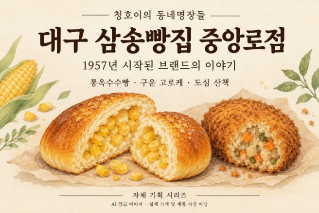 동네명장들 자체기획｜대구 삼송빵집 중앙로점과 근대골목 산책