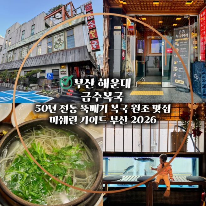 [공지] 부산 해운대 복국맛집 금수복국 본점 가족 아침식사 후기