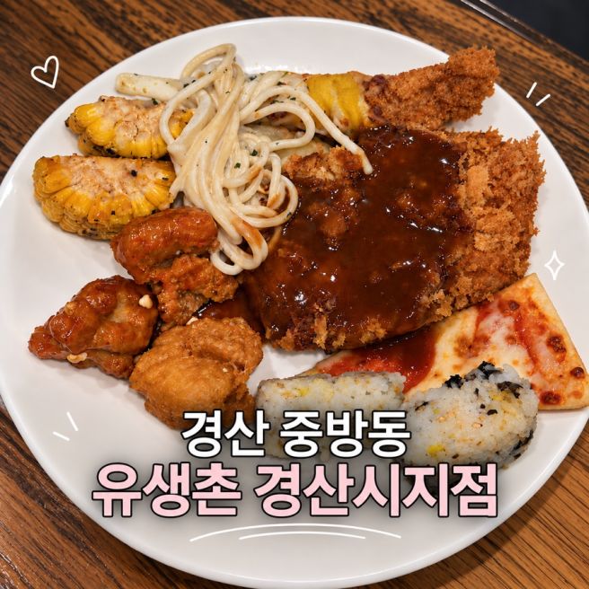 [경산 중방동 맛집] 경산 시지 돈까스 무한리필 유생촌 경산시지점 | 내돈내산
