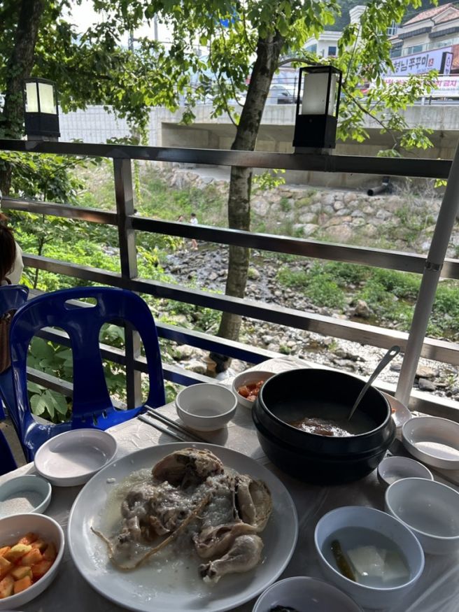 용인 고기리 계곡 물놀이 후 먹는 장수촌 누룽지 백숙 후기 주말 웨이팅 경기도 계곡 추천