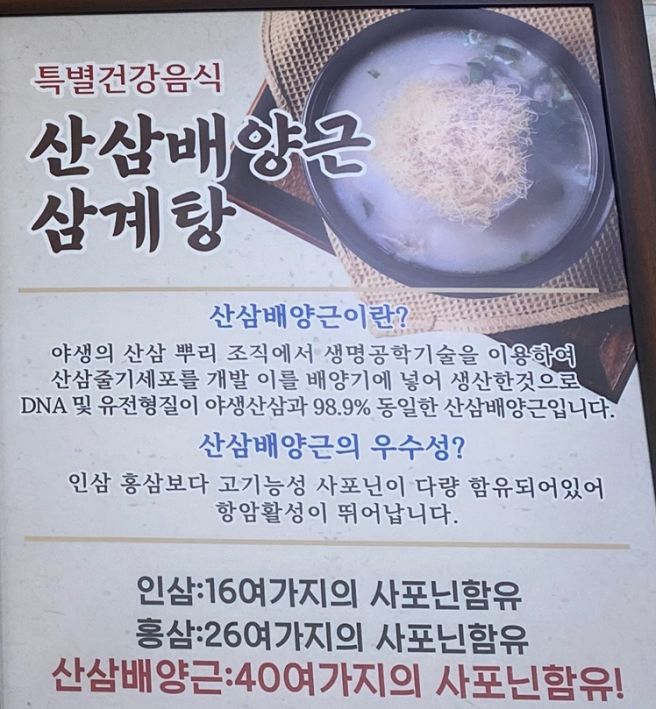 공주 백제 삼계탕 내돈내산 후기 | 산삼배양근으로 국물까지 완벽한 보양식