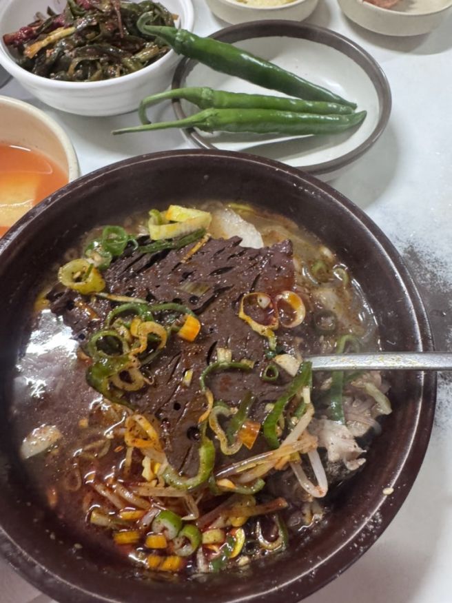 제주 블루리본 “미풍해장국 본점” 선지해장국맛집 웨이팅 없이 방문후기