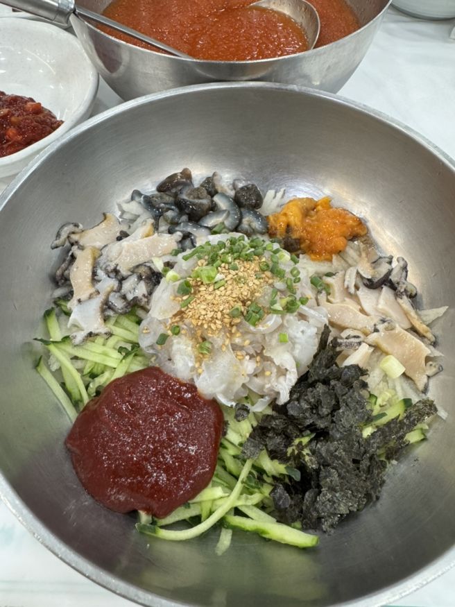 포항 영일대 해수욕장, 물회 맛집 [마라도회식당]