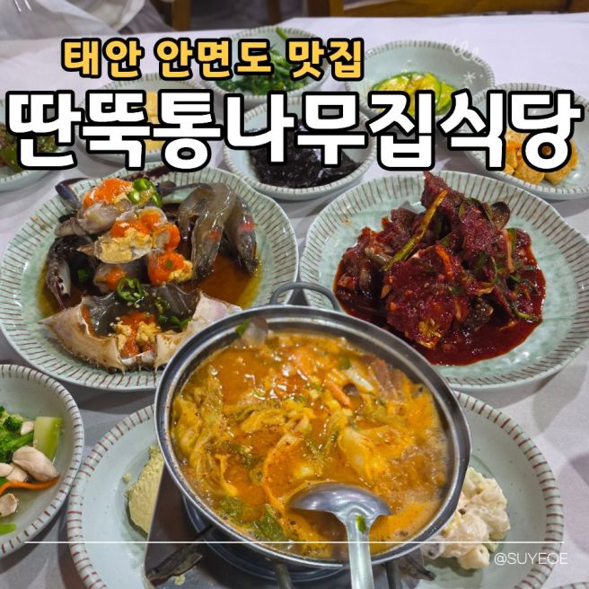 태안 안면도 맛집｜딴뚝통나무집식당 게국지 세트 후기