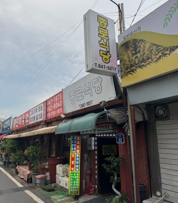 충주 로컬 현지인 한식 집밥 노포 갈치조림 맛집 종로식당