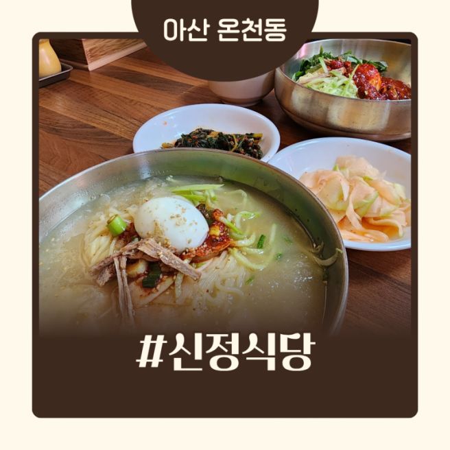 아산 노포맛집 신정식당 내돈내산 닭육수 밀면 후기